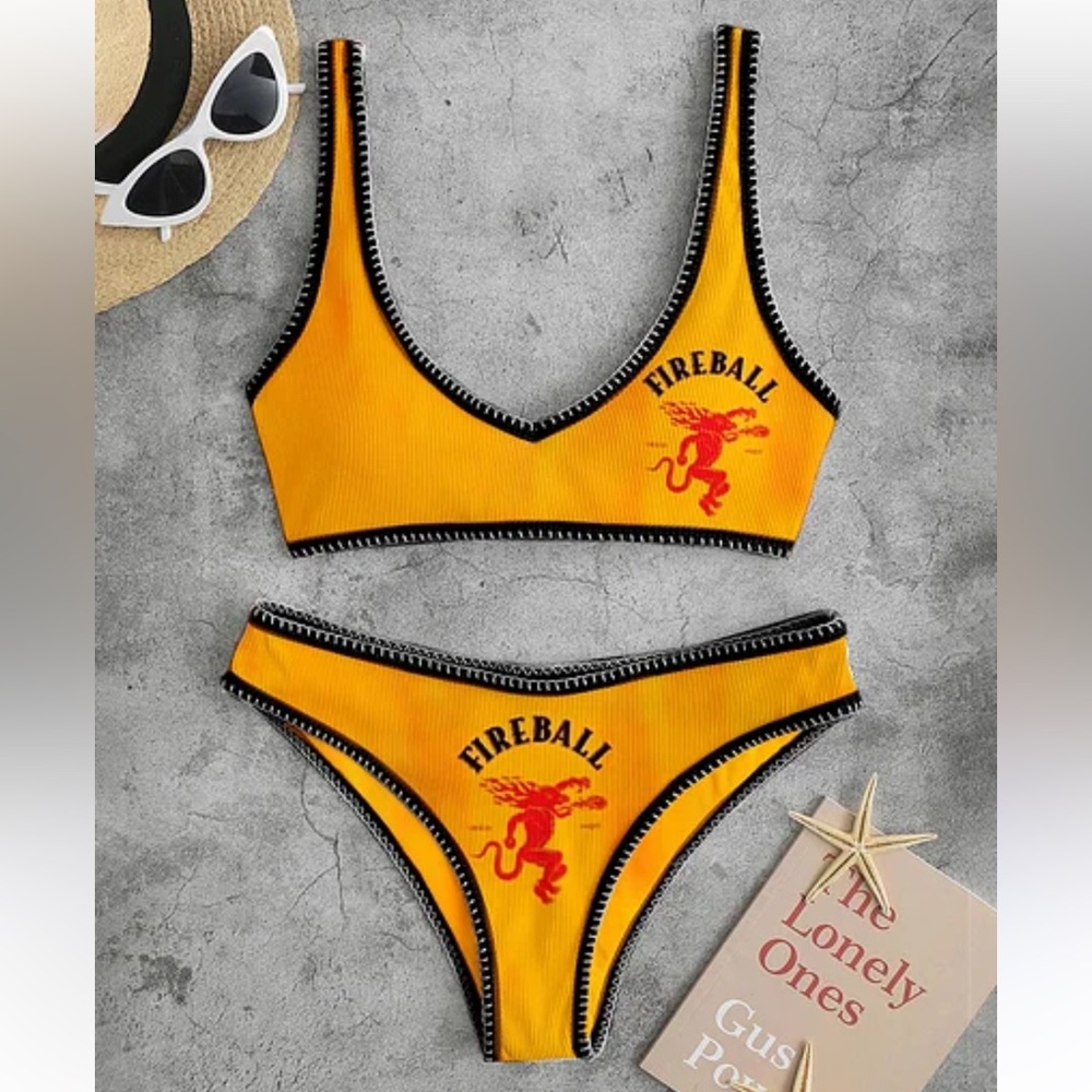 Fireball Yellow Bikini Set